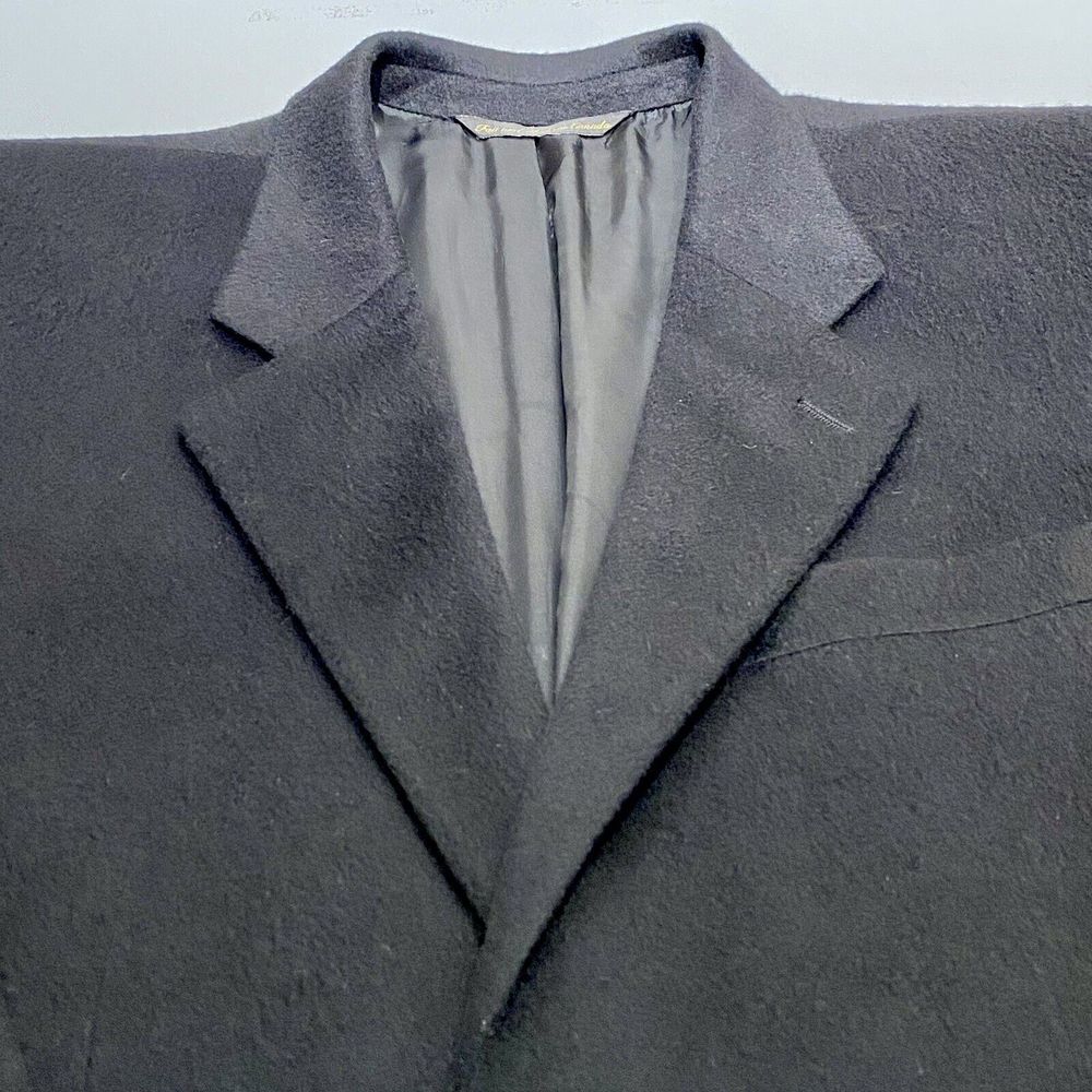Jack Victor 100% Cashmere Loro Piana Men’s 41R Black Lucawood Sport Coat Jacket - Picture 14 of 16
